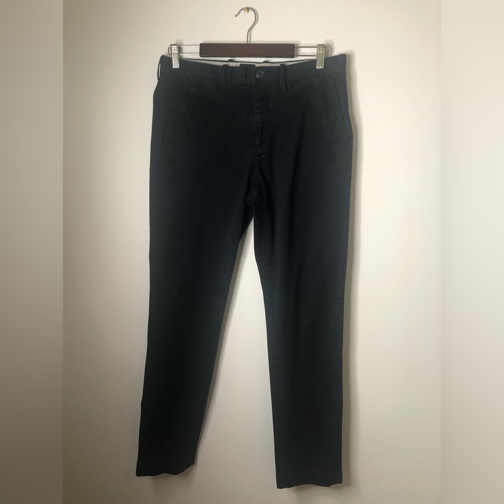 J. Crew Stretch 770 Straight Men’s chinos pants Navy Wais… - Picture 2 of 13